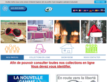 Tablet Screenshot of cp-international.com